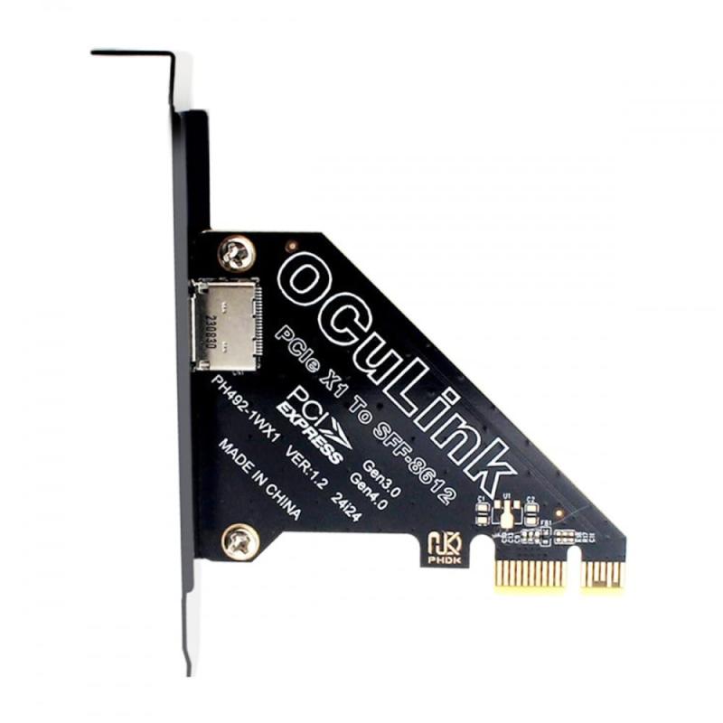 CY アダプター PCI-Express 4.0 PCIE 1x 8x 16x - Oculink SFF-8612 SFF-8611 ホストカード U.2 SSD eGPU 外部グラフィックカードドック用
