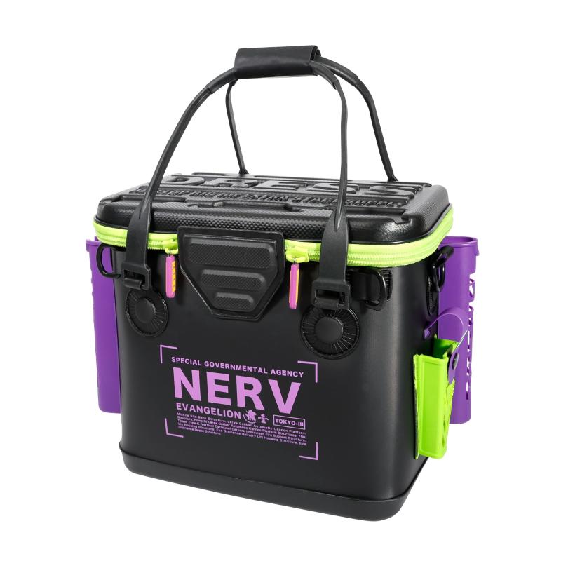 EVA×DRESS バッカンミニ 17L エヴァンゲリオン 初号機 2号機カラー コラボ 釣り用バケツ・バッカン 約17L ロッドホルダー EVA 多機能 ケース 防水 収納コンテナ タックルバッグ グッズ