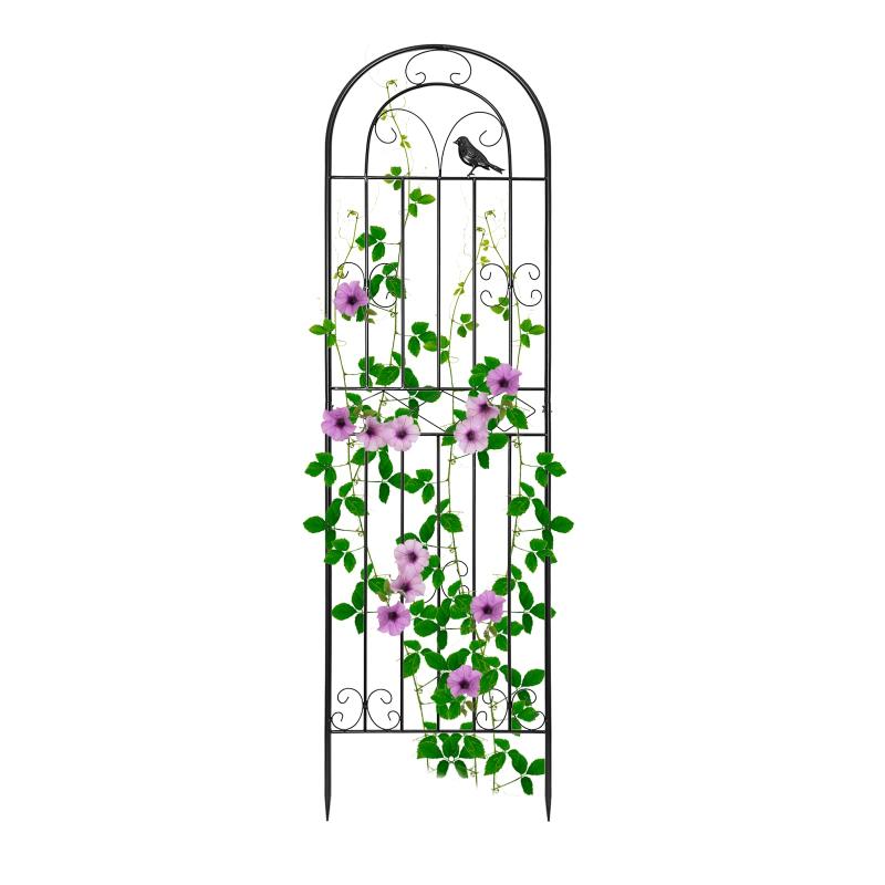 Rxakudedo 薔薇フェンス アイアンフェンス 園芸 フェンス アイアン 高さ180cm ローズフェンス 蔓性植物用支柱 フェンス