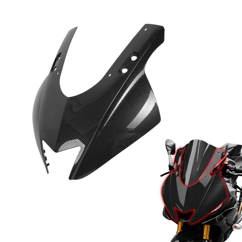 GFARDMOTO YA&MA&HA YZF R3 YZF R25 YZF-R3 YZF-R25 2019-2024 バイク フロントノーズ アッパーカウルフェアリング バイクヘッドホルダーカバー フロントフレームフェアリング