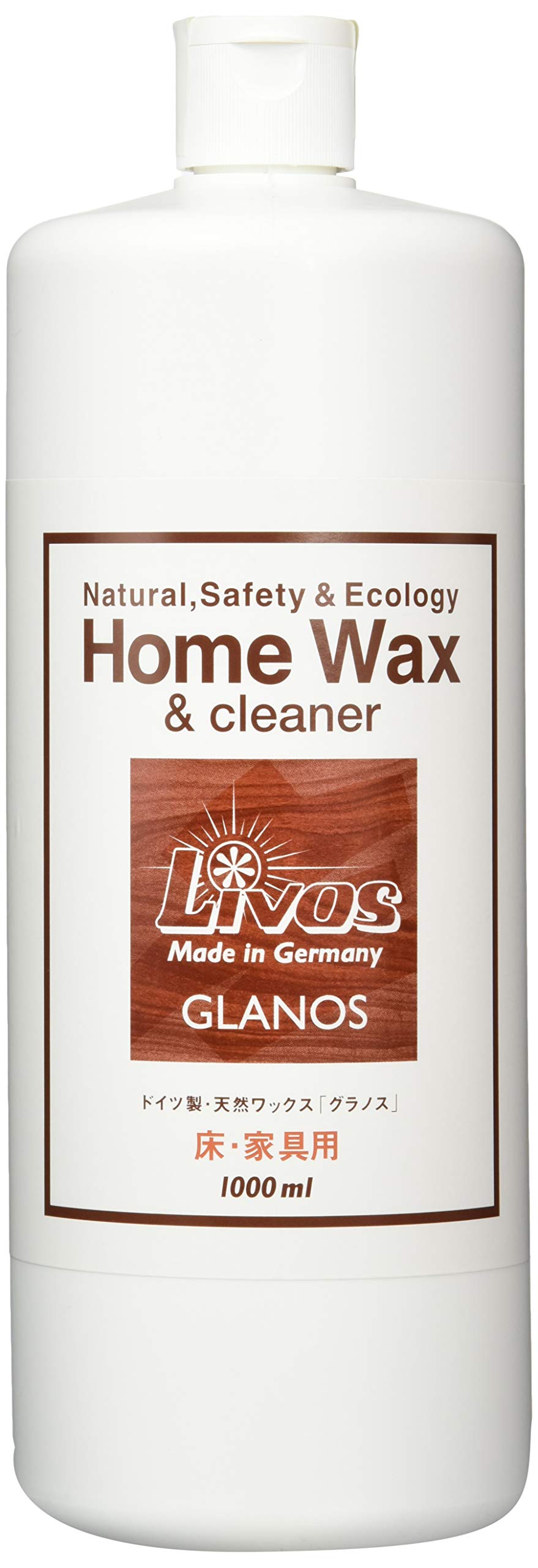 リボス 自然健康塗料　天然植物性クリーナー＆ワックス　グラノス（木部用） 1Ｌ｜楽しいお買い物館
