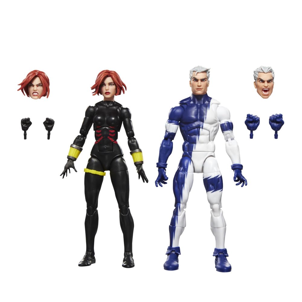 ハズブロ（Hasbro）MARVEL マーベルレジェンド・シリーズ ブラック・ウィドウ＆クイックシルバー、『アベンジャーズ：ザ・クロッシング』コミック コレクション用 15 cm アクションフィギュ｜楽しいお買い物館 8,813円