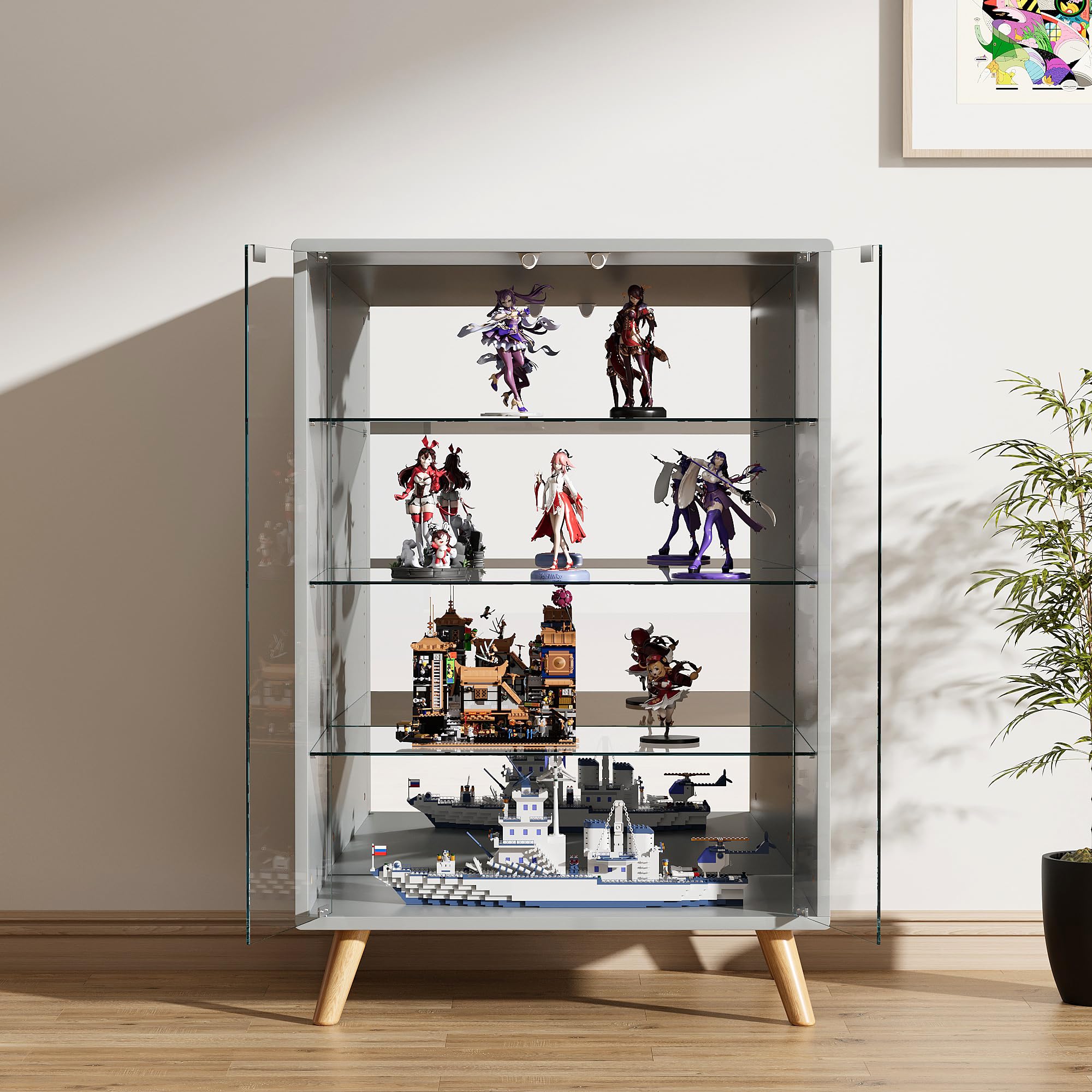 オーエスジェイ(OSJ) コレクションケース コレクションシェルフ ガラスディスプレイキャビネット|楽しいお買い物館