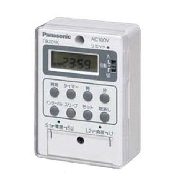 パナソニック(Panasonic) ボックス型電子式タイムスイッチ AC200V用 1回路型 TB202K｜楽しいお買い物館