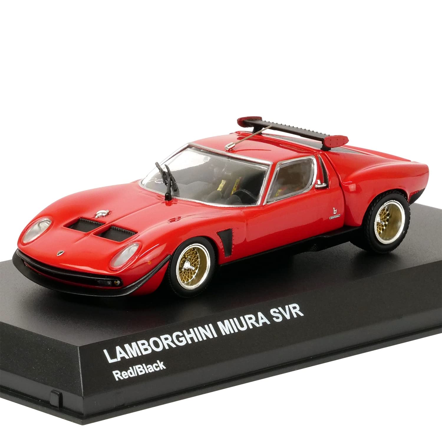 京商オリジナル 1/43 ランボルギーニ ミウラ SVR レッド/ブラック 完成品｜楽しいお買い物館