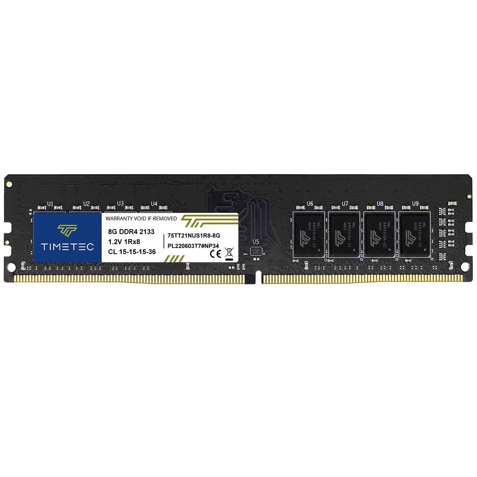DDR4 2133MHz PC4-17000 Non-ECC Unbuffered 1.2V CL15 1Rx8 Single Rank 288 Pin UDIMM Desktop PC Computer Memory RAM Module Upgrade|楽しいお買い物館
