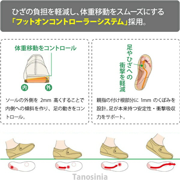 快歩主義L011オークストレッチ婦人用アサヒコーポレーション介護用品軽い履きやすい着脱簡単ゆったり歩きやすいおしゃれおすすめ