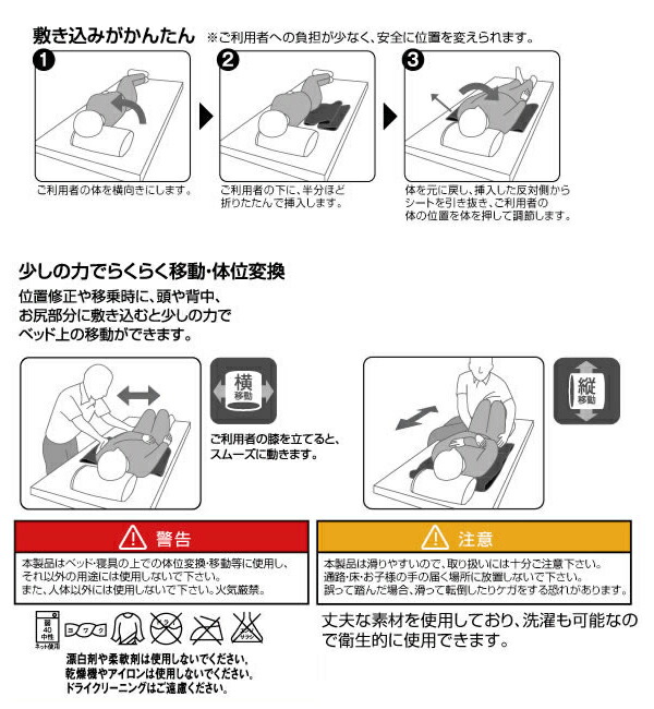 楽天市場 介助らくらくシート M 1 73cm スライディングシート 体位変換 床ずれ 予防 防止 介護用品シニアスポーツタノシニア