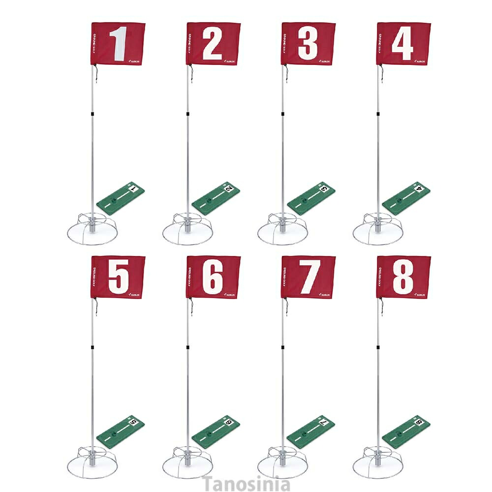 グラウンドゴルフ用品 8ホールセット2本継ポール BH1506 ハタチ HATACHI ハタチ グランドゴルフ セット ss-gg-ha｜介護用品・健康スポーツタノシニア