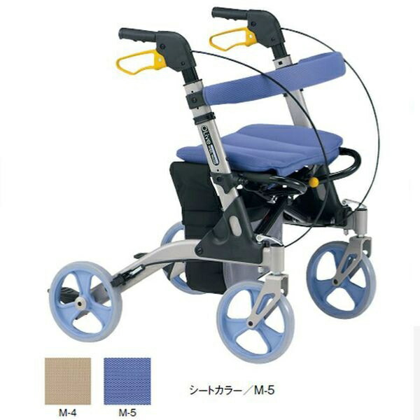 歩行器 介護用品 室外用折りたたみ式 オリーブ MV-100 7インチ仕様 歩行車 リハビリ 高齢者用 hkz 【ファッション通販】