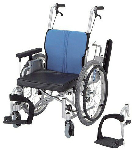 自走用車いす キックル KICKLLE hkz 介護用品 座幅38 ブルー UR-6 日進医療器 取寄品 歩行関連 車いす 自走式 介護福祉用具 おすすめ 人気 安い 車椅子 車イス|介護用品・健康スポーツタノシニア