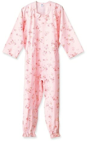 介護つなぎ服 前開き LLサイズ 403420 フットマーク RCP 介護用品 寝巻き 老人 パジャマ 介護用 介護 パジャマ つなぎ｜介護用品・健康スポーツタノシニア