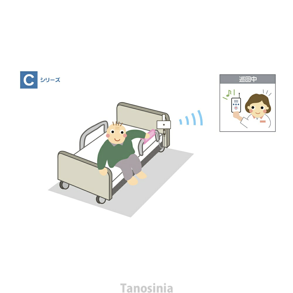 離床検出器 肌ざわり電話を掛けるC・ご機嫌基準打数 コードレス  TCH-2 専用傍受機(くっ付ける型)印字機 ホスピタル・設立向け テクノスジャパン 介護設備
