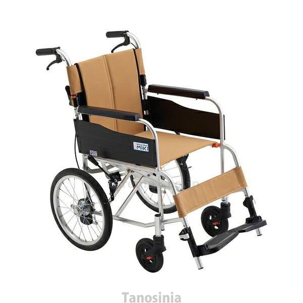 軽銀しり押し車椅子 STR-2 黄色赤銅色（S-17K） ミキ 4536697117029 k23-mk