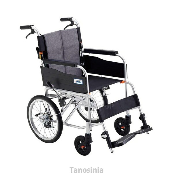 軽銀御手伝い車椅子 JTN-2B 座幅40 ヘザーグレー（S-15） ミキ 4536697117111 k23-mk