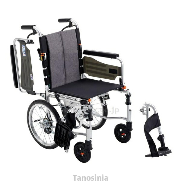 軽銀しり押し車椅子 JTN-4B 座幅40 ヘザーグレー（S-15） ミキ 4536697117159 k23-mk