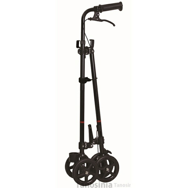 ハンドレールステッキII WB5135 ブラック 介護用品 伸縮 サイズ調整 車輪付き 軽量 持ち運び フック K22-1｜介護用品・健康スポーツタノシニア