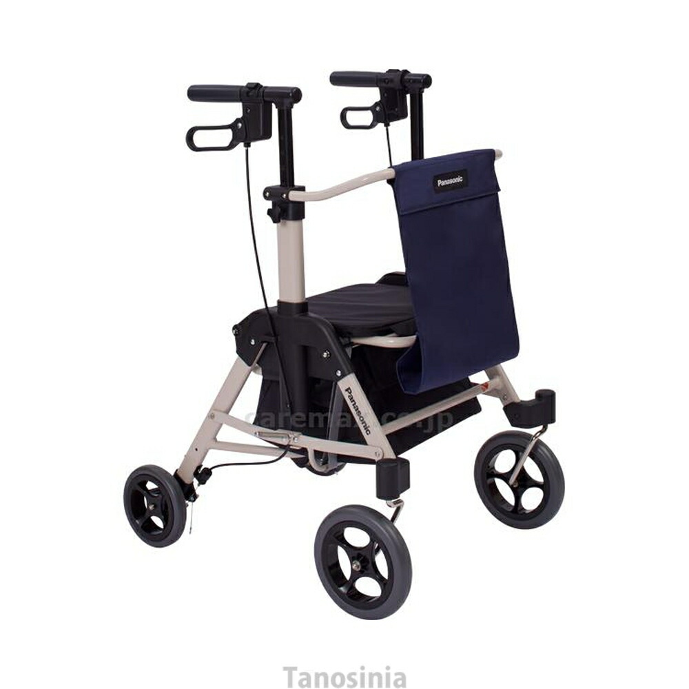 お買い出し 買い出し手押し車 折り畳み くらし受け支える御拾い車 スムーディ カウサポスリム PN-L70102 買い出し用 パナソニック 介護 老いらく者 御拾い器 しろがね色鉄道車両