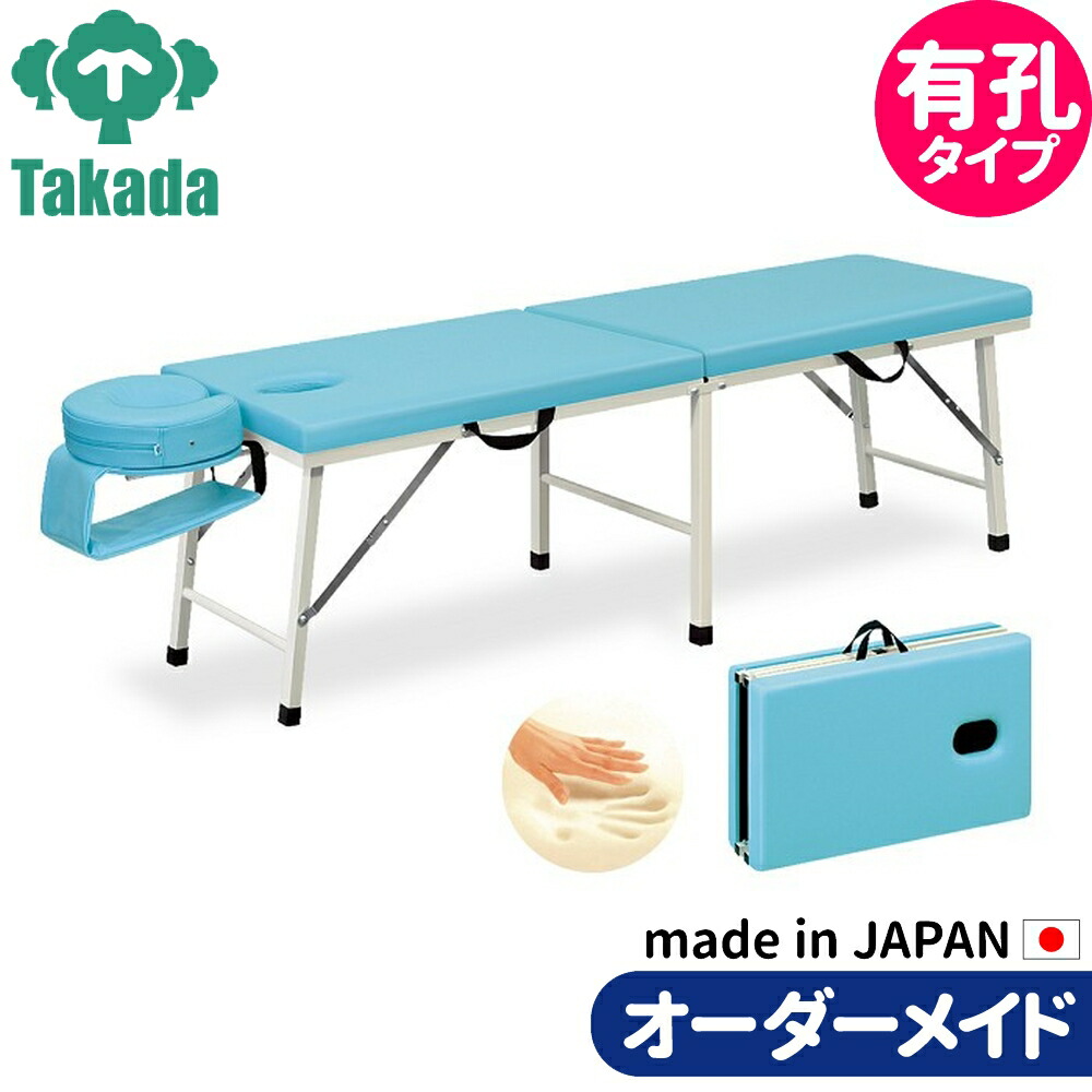 折りたたみベッド ポータブルベッド 持ち運び 業務用ベッド 有孔レイク TB-317U 整骨院 高田ベッド製作所 整体ベッド 施術台 施術ベッド エステベッド 治療ベッド オーダーメイド 日本製 長期保証
