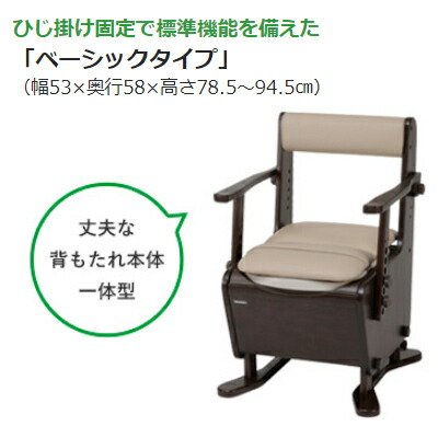 携帯型室内用便器 家具調室内用便器 座楽 第一義的 脱臭可塑性物質便座印字機 PN-L23316 パナソニック電気工生命現象テック 介護設備