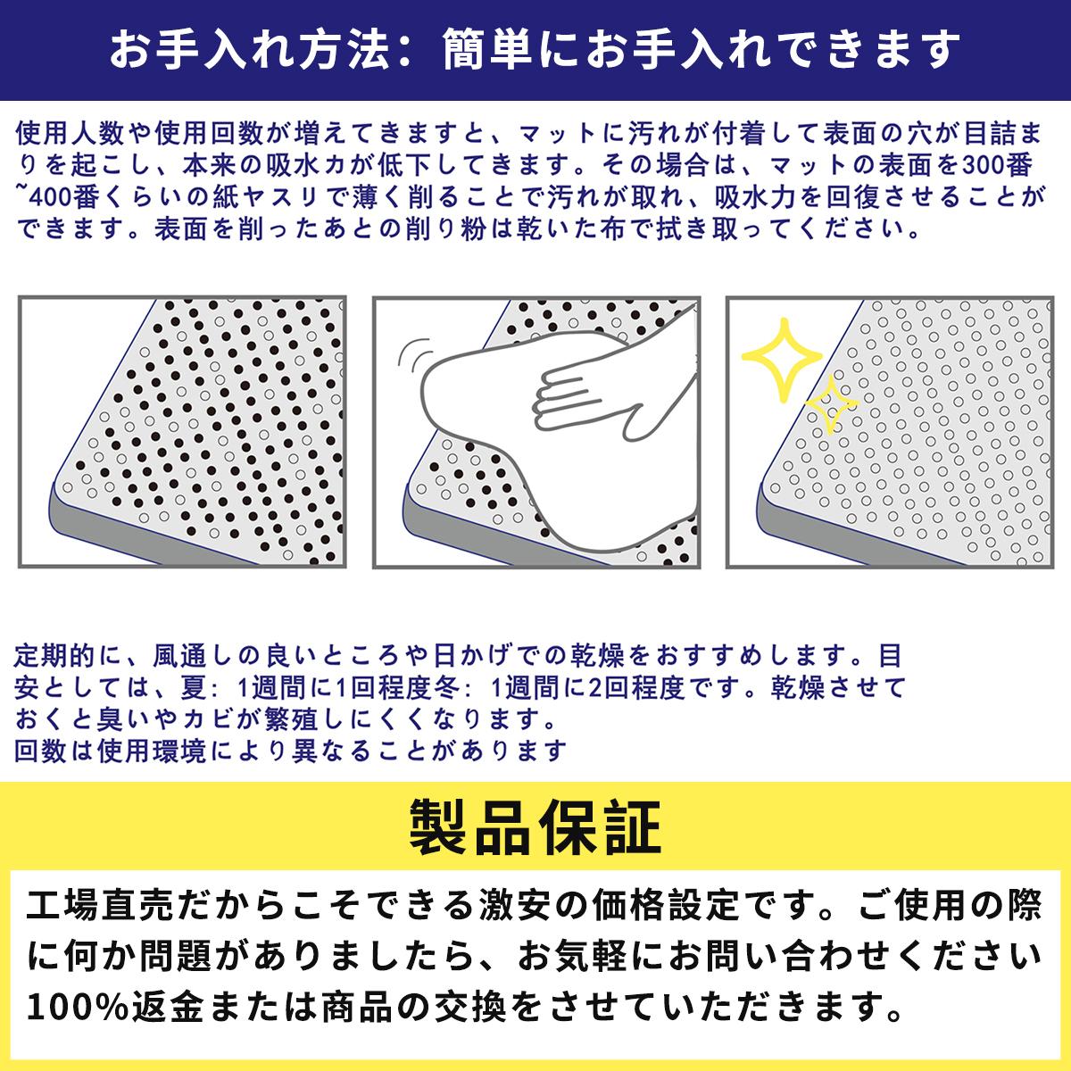 楽天市場 石綿 アスベスト 不使用 鑑定済み 数量限定 珪藻土 バスマットnew柄 猫cat 驚きの吸水力 60cm 39cm Lサイズ 速乾 抗菌ウイルス対策 足拭きマット お風呂マット 防カビ 防ダニ 全国送料無料 Tano