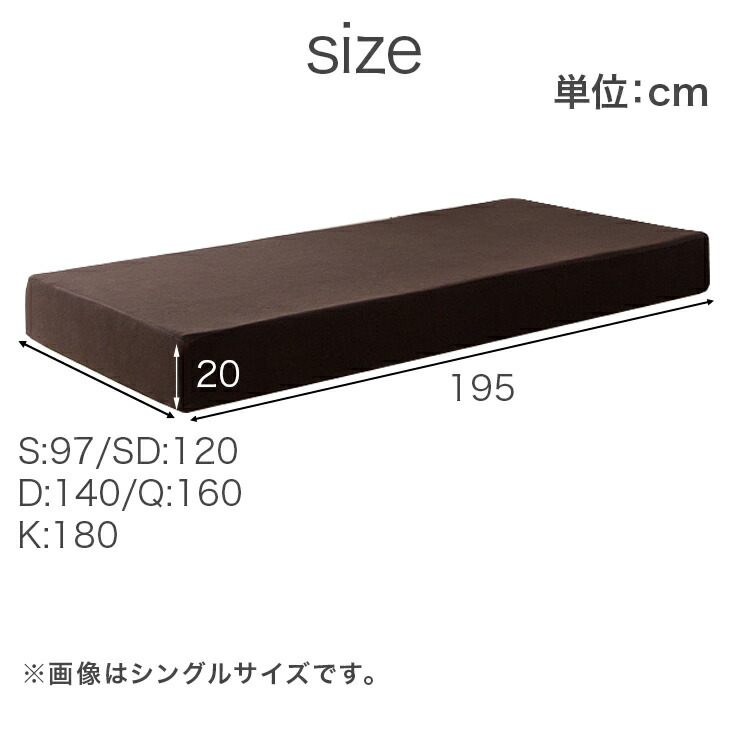 正午~5％引クーポン】 超極厚20cm 「純」高反発(R) マットレス へたり