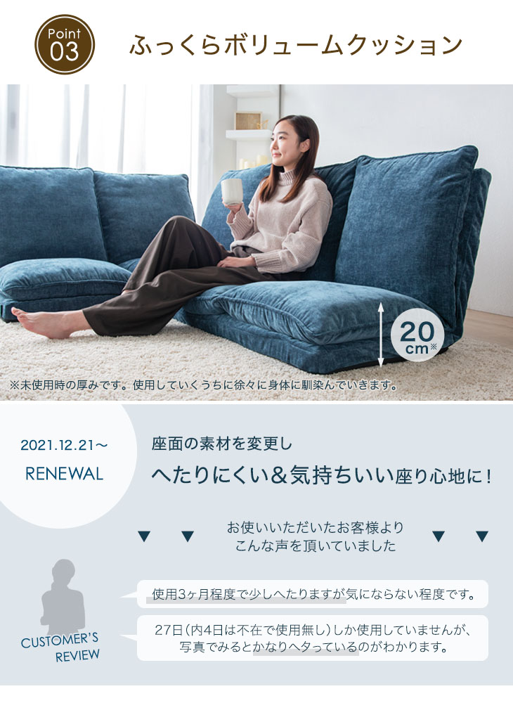 ハイバック ローソファー 3点セット 3人掛け ロータイプ こたつ用 