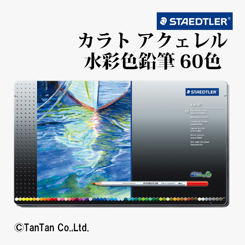 カラトアクェレル水彩色鉛筆 60色 セット 塗り絵 ぼかし イラスト 紙 絵 125M60 ステッドラー STAEDTLER【G】【2402】【C】