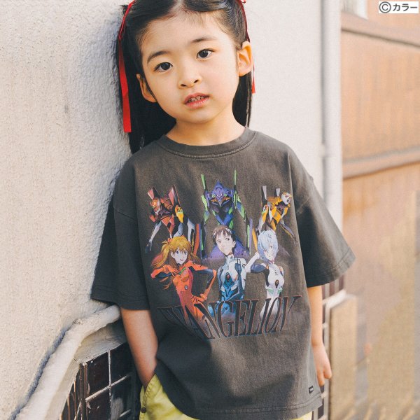 【メール便送料無料】半袖Tシャツ 新世紀エヴァンゲリオン キャラクター グラフィック 男の子 女の子 キッズ 子供服 トップス 100-140cm F.O.KIDS エフオーキッズ【K】【新作】【2502】【60】画像