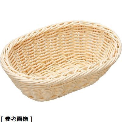 萬洋 樹脂バスケット 小判型 白(91-067A) WBS7505