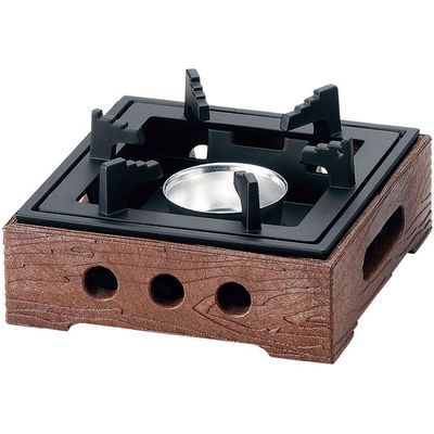 楽天市場】アルミ 民芸調コンロ(固形燃料皿付) 小【 コンロ（卓上