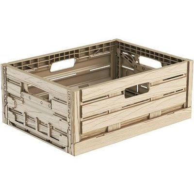 楽天市場】折りたたみ コンテナ オルコン ハーフ 木目 ナチュラル