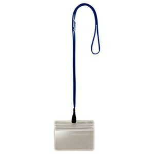 その他 (まとめ) TANOSEE 吊下げ名札 防水チャック付 青 1パック(10個) ds-2234592
