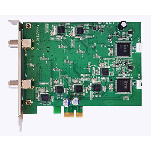 PCI-Ex+ 内部USB 端子接続 地上デジタル・BS・CS マルチテレビチューナー PLEX PX-MLT8PE【納期目安：１週間】 地上デジタル BS CS 同時録画 高感度チューナー フルハイビジョン Windows対応 テレビ受信 パソコン利用 複数チャンネル 録画機能 インターフェイス 1年保証