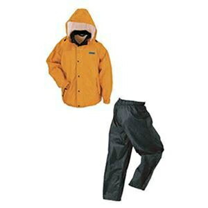 その他 (まとめ)川西工業 レインウェア(男女兼用)雨職人 オレンジ Sサイズ 3530-OR-S 1着 ds-2311796