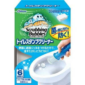 その他 (まとめ)ジョンソン スクラビングバブルトイレスタンプクリーナー フレッシュソープ 本体 1個 ds-2300828