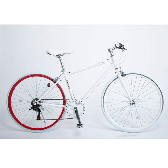 新品 正規品 21technology クロスバイク 6段変速付き 泥除けなし ディレイラーガード無し Cl266 ホワイトレッド 納期目安 １週間 激安 家電のタンタンショップ 国内外の人気が集結 Bronze Qa