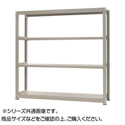 中量ラック 耐荷重500kgタイプ 単体 間口1500×奥行750×高さ1500mm 4段 ニューアイボリー CMLF-1435638【納期目安