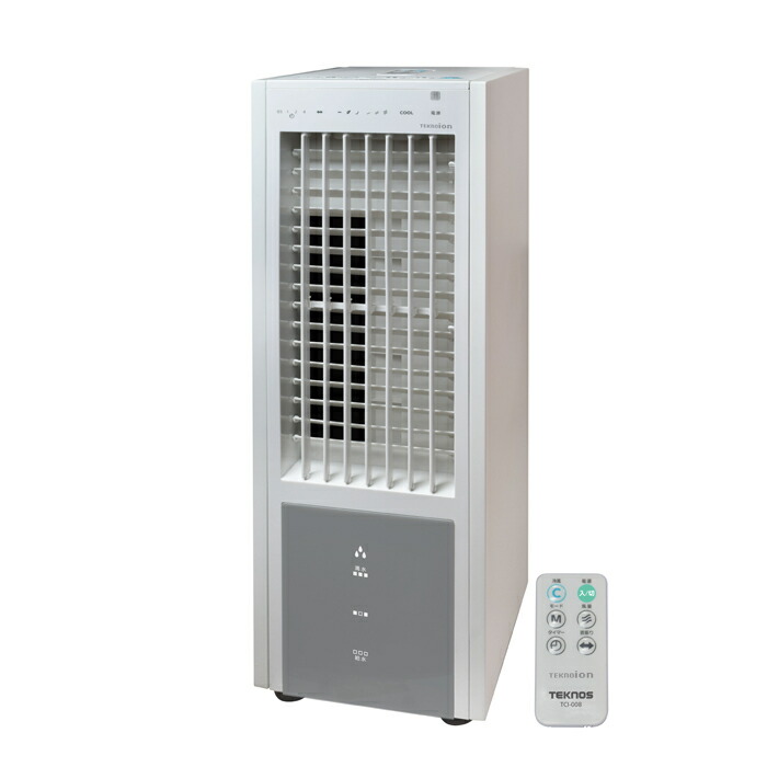 【当日出荷】TEKNOS テクノイオン搭載リモコン冷風扇 TCI-008 リモコン冷風扇 涼風 打ち水 自然風 テクノイオン ソフトタッチ マイナスイオン 7.5時間タイマー 抗菌加工 エアコン代わり画像