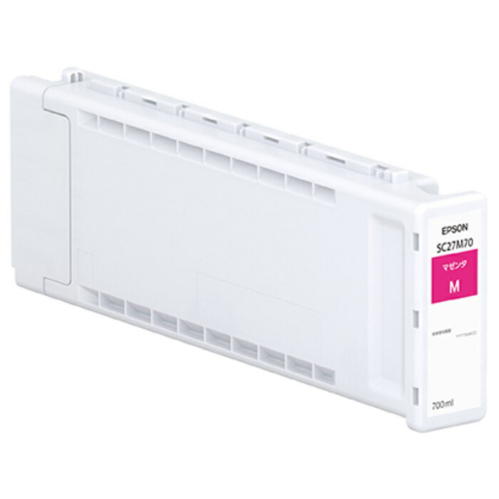 インクカートリッジ/マゼンタ(700ml) エプソン SC27M70 インクカートリッジ マゼンタ 700ml 対応機種 SC-P8550D