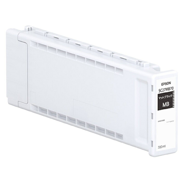 インクカートリッジ/マットブラック(700ml) エプソン SC27MB70【納期目安:1週間】 インクカートリッジ マットブラック 700ml SC-P8550D キャンセル不可|タンタンショップ