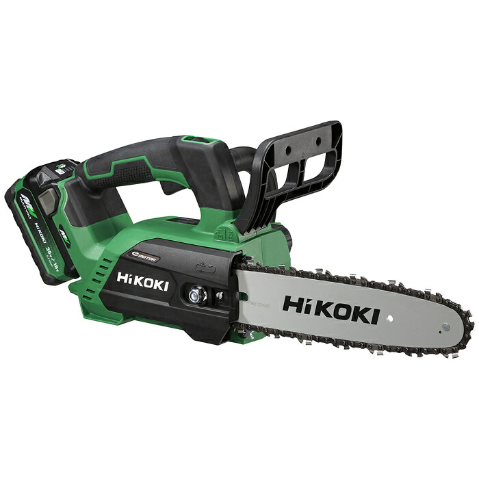 36V コードレスチェーンソー バーサイズ 250mm 蓄電池1個・充電器付き [KH11] HiKOKI CS3625DC(XPZ) コードレス チェーンソー バッテリー 軽量 高トルク 高耐久 ブラシレスモーター 低振動 チェンオイル流量調整 チェンブレーキ ガイドバー チェン速度 振動軽減 蓄電池｜タンタンショップ