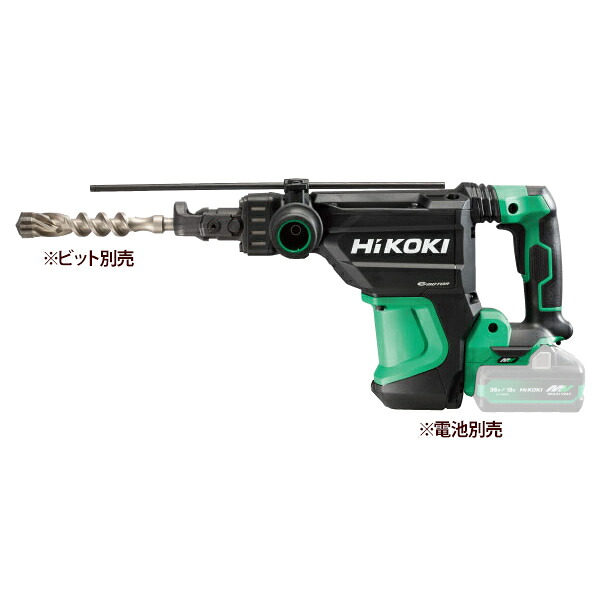 36V コードレスハンマドリル ドリルビット40mm 蓄電池・充電器別売 ケース付 [KH02] HiKOKI DH3640DB(NNK) ドリルビット 蓄電池 充電器 ケース 使いやすさ 穴あけ スピード｜タンタンショップ