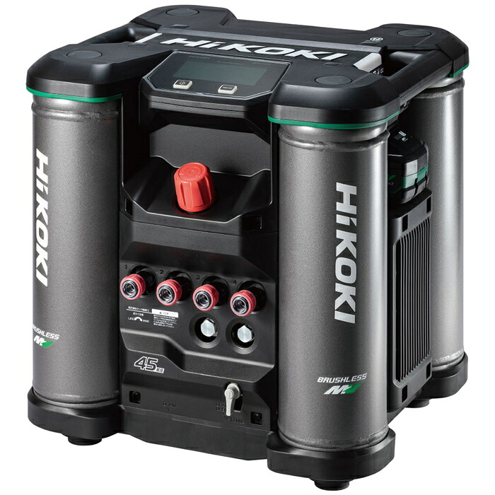 AC100V 高圧 エア コンプレッサ 容量 16L [KH09] HiKOKI EC4516HY(S) エアコンプレッサ 容量16L MVブースト 大容量タンク 連続作業 低振動 コンパクト LCDディスプレイ