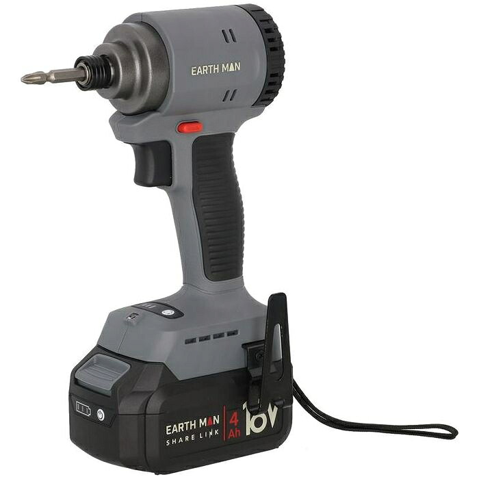 EM 18VBLインパクト 高儀 4907052341418 インパクトドライバー DIY バッテリーパック トルク切替 無段変速 LEDライト 打撃式 充電残量表示 作業効率向上 長持ちバッテリー