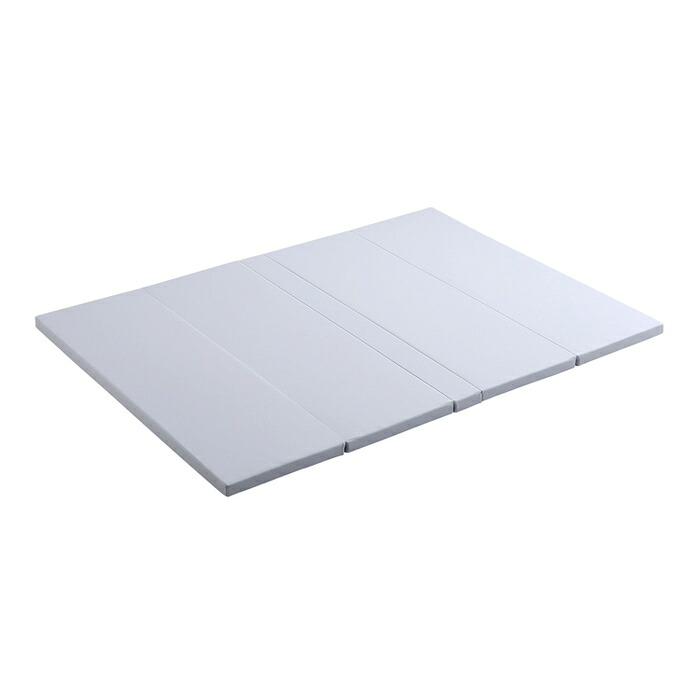 折りたたみ式キッズプレイマット Mサイズ(140×200cm) (グレー) ホームテイスト KPM-1420M 折りたたみ キッズ プレイマット Mサイズ グレー 軽量 コンパクト 保管 洗濯可能 快適 安心 おしゃれ 子供部屋 プレイスペース インテリア 便利 使いやすい お手入れ簡単 防水 耐久性