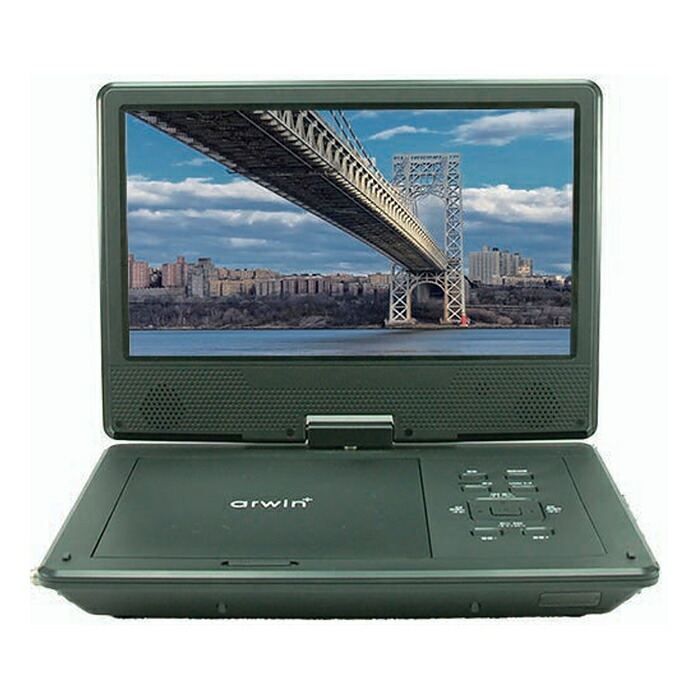 arwin 10.1 ポータブルDVD&マルチプレーヤーAPD-101FR 楽天市場】arwin APD-101FR ポータブル DVDプレーヤー 10.1型 3