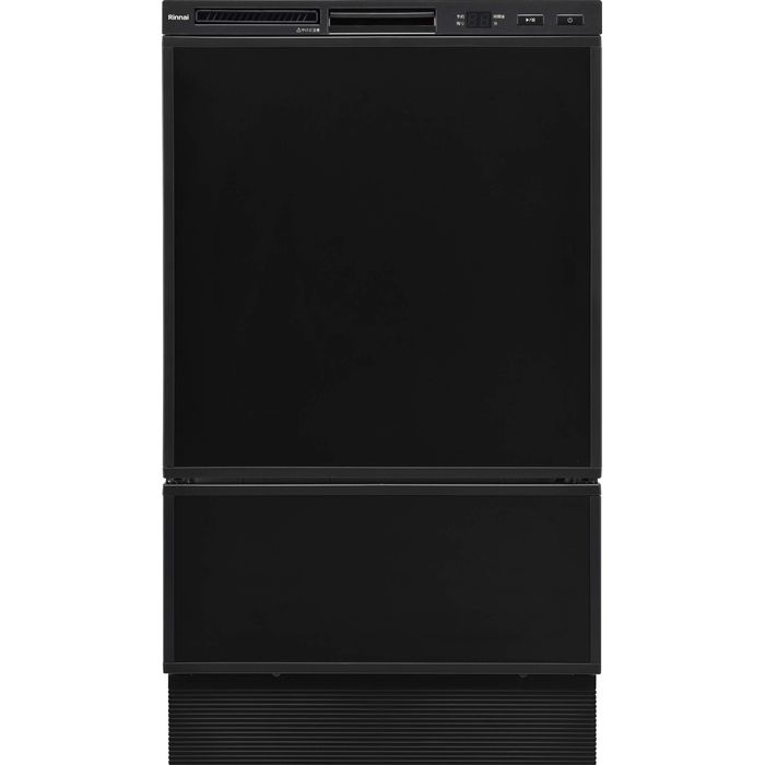 食器洗い乾燥機 取替用 / フロントオープン スタンダードモデル ブラック【土日祭日配送不可】 リンナイ RSW-F403C-B ブラック 大容量 フライパン洗える 機能豊富 清潔長続き 節水節約 洗練されたデザイン 操作簡単 便利アイテム 日本製 2段構造 ダブルノズル 銀イオン効果