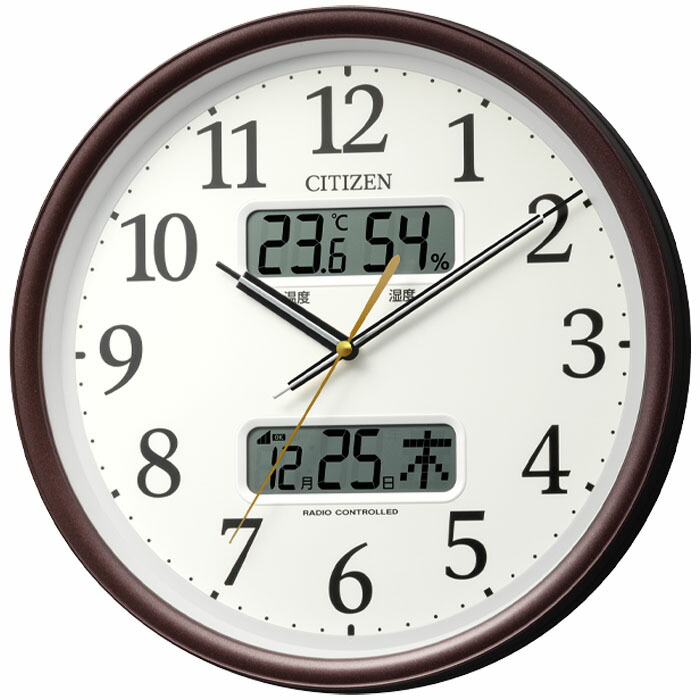 楽天市場】シチズン CITIZEN 電波 掛 時計 8FYA06-006 連続秒針 温度