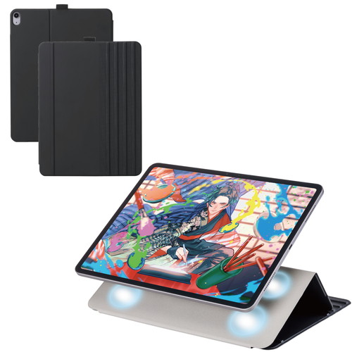 【メール便での発送商品】iPad Air ケース 13インチ (M3/M2) マグネット着脱フラップ カバー 8段階スタンド オートスリープ機能 ブラック エレコム TB-A25XWVDBK